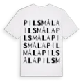 Pilsmåla ordlek t-shirt