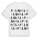 Pilsmåla ordlek t-shirt