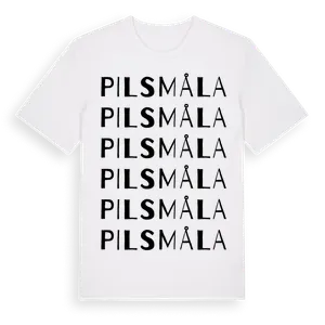 Pilsmåla ordlek t-shirt – ekologisk bomull t-shirt från Pinshirt