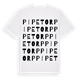 White t-shirt med Pipetorp ordlek t-shirt