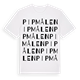 White t-shirt med Pipmålen ordlek t-shirt