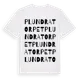 White t-shirt med Plundratorpet ordlek t-shirt