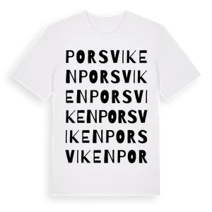 Porsviken ordlek t-shirt – ekologisk bomull t-shirt från Pinshirt
