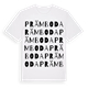 White t-shirt med Prämboda ordlek t-shirt