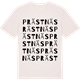 Vintage White t-shirt med Prästnäs ordlek t-shirt