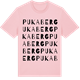 Pink Cotton t-shirt med Pukaberg ordlek t-shirt
