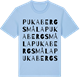Blue Soul t-shirt med Pukabergsmåla ordlek t-shirt