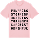 Pink Cotton t-shirt med Pukabergstorpen ordlek t-shirt