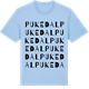 Blue Soul t-shirt med Pukedal ordlek t-shirt