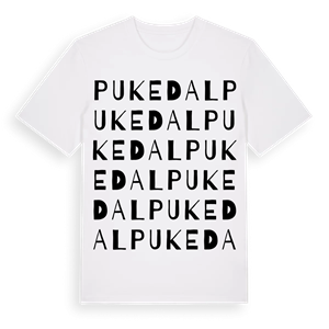 Pukedal ordlek t-shirt – ekologisk bomull t-shirt från Pinshirt