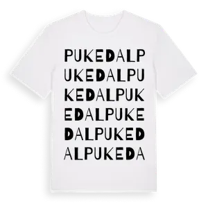 Pukedal ordlek t-shirt – ekologisk bomull t-shirt från Pinshirt
