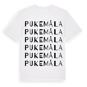 Pukemåla ordlek t-shirt – ekologisk bomull t-shirt från Pinshirt