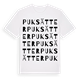 Puksätter ordlek t-shirt
