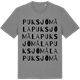 Mid Heather Gray t-shirt med Puksjömåla ordlek t-shirt