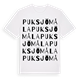 Puksjömåla ordlek t-shirt