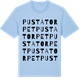 Blue Soul t-shirt med Pustatorpet ordlek t-shirt