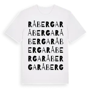 Råberga ordlek t-shirt – ekologisk bomull t-shirt från Pinshirt