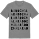 Mid Heather Gray t-shirt med Råddemåla ordlek t-shirt