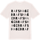 Vintage White t-shirt med Rafshagen ordlek t-shirt