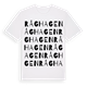 White t-shirt med Råghagen ordlek t-shirt