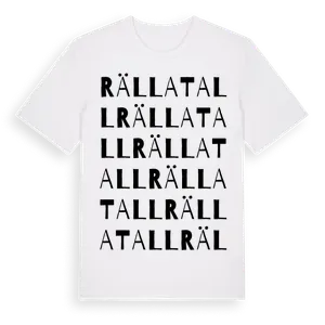Rälla Tall ordlek t-shirt – ekologisk bomull t-shirt från Pinshirt