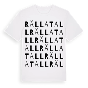 Rälla tall ordlek t-shirt – ekologisk bomull t-shirt från Pinshirt