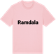 Pink Cotton t-shirt med Ramdala fetstil t-shirt