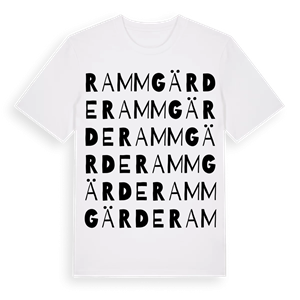 Rammgärde ordlek t-shirt – ekologisk bomull t-shirt från Pinshirt