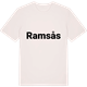 Vintage White t-shirt med Ramsås fetstil t-shirt