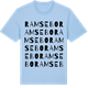 Blue Soul t-shirt med Ramsebo ordlek t-shirt