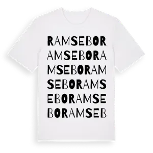 Ramsebo ordlek t-shirt – ekologisk bomull t-shirt från Pinshirt