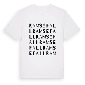 Ramsefall ordlek t-shirt – ekologisk bomull t-shirt från Pinshirt