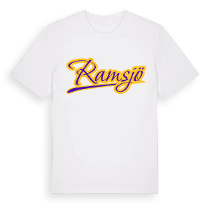 Ramsjö baseball t-shirt – ekologisk bomull t-shirt från Pinshirt