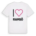Jag älskar Ramsö t-shirt stort tryck