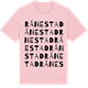 Pink Cotton t-shirt med Rånestad ordlek t-shirt