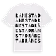 White t-shirt med Rånestad ordlek t-shirt