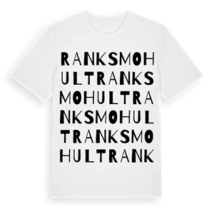 Ranksmohult ordlek t-shirt – ekologisk bomull t-shirt från Pinshirt
