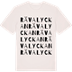 Vintage White t-shirt med Rävalyckan ordlek t-shirt