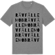 Mid Heather Gray t-shirt med Rävfällemon ordlek t-shirt