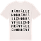 Vintage White t-shirt med Rävfällemon ordlek t-shirt