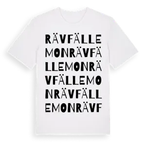 Rävfällemon ordlek t-shirt – ekologisk bomull t-shirt från Pinshirt