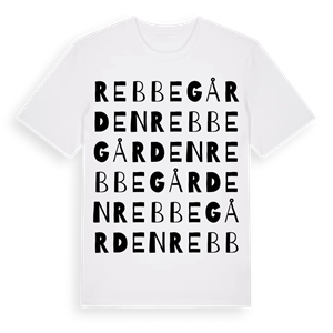 Rebbegården ordlek t-shirt – ekologisk bomull t-shirt från Pinshirt