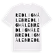 White t-shirt med Redligmålen ordlek t-shirt