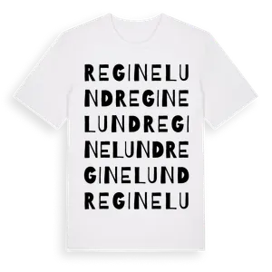 Reginelund ordlek t-shirt – ekologisk bomull t-shirt från Pinshirt