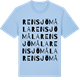 Blue Soul t-shirt med Rensjömåla ordlek t-shirt