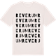 Vintage White t-shirt med Reverum ordlek t-shirt