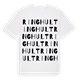 White t-shirt med Ringhult ordlek t-shirt