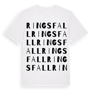 Ringsfall ordlek t-shirt – ekologisk bomull t-shirt från Pinshirt
