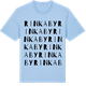 Blue Soul t-shirt med Rinkaby ordlek t-shirt