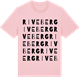 Pink Cotton t-shirt med Riveberg ordlek t-shirt